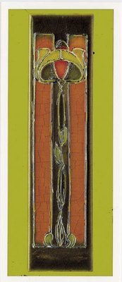Art Nouveau - tile plant