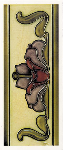 Art Nouveau - tile purple &amp; mauve design