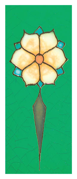 Art Nouveau - stylised yellow flower