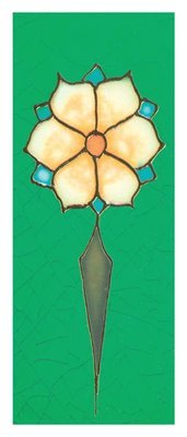 Art Nouveau - stylised yellow flower