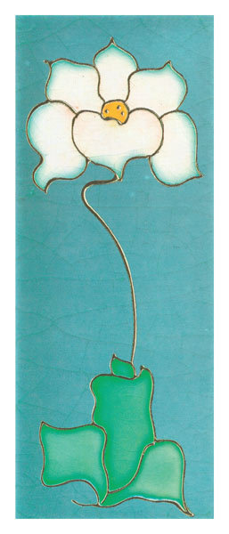 Art Nouveau - white flower