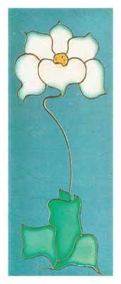 Art Nouveau - white flower