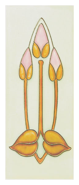 Art Nouveau - 3 pink buds