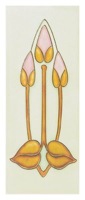 Art Nouveau - 3 pink buds