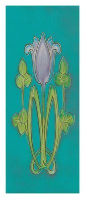 Art Nouveau - tile lilac flower