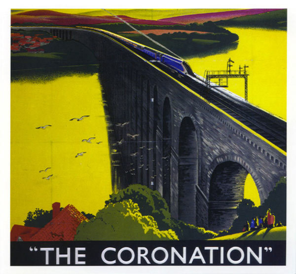 The Coronation train poster