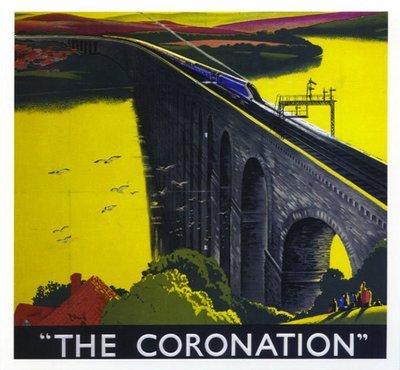 The Coronation train poster