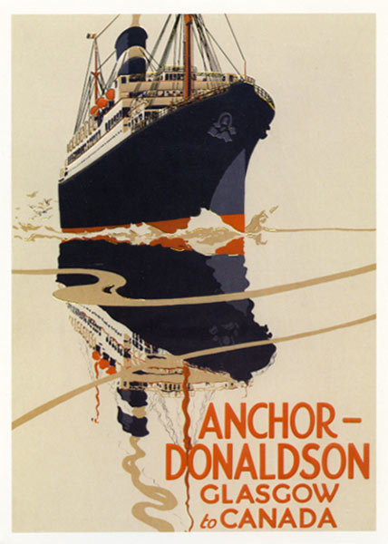 Anchor line - Donaldson - Glasgow - Canada card