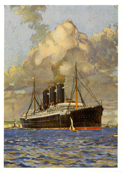 Anchor Line - Glasgow - New York card