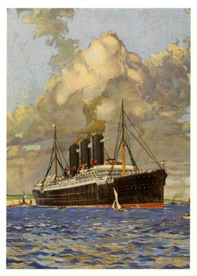 Anchor Line - Glasgow - New York card