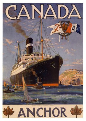 Anchor Line - Canada card