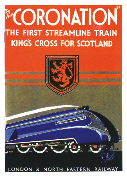 The Coronation train card