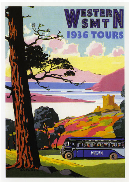 Western SMT 1936 tours - greeting card