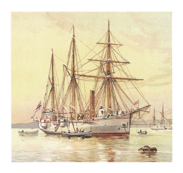 HMS Bramble ship card