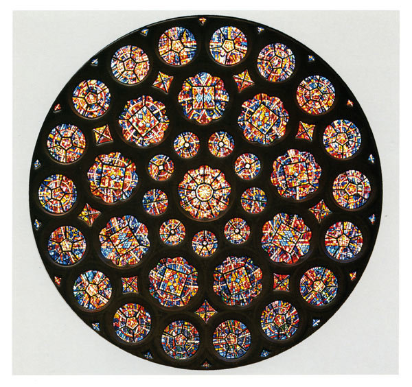 Ecclesiastical card - St Albans rose window