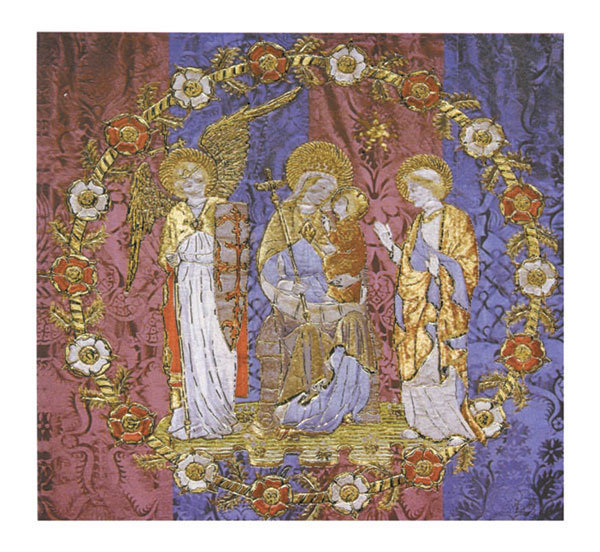 Ecclesiastical card - Malvern Priory embroidery