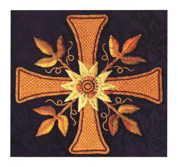 Ecclesiastical card - Liverpool Cross and Passionflower