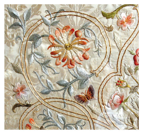 Art Nouveau - honeysuckle embroidery