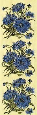 Bookmark - cornflowers