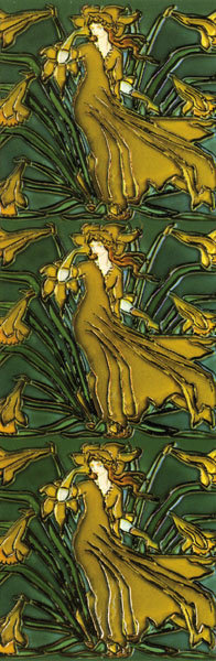 Bookmark - Walter Crane - daffodils