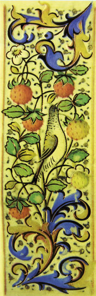 Bookmark -  illuminated manuscript