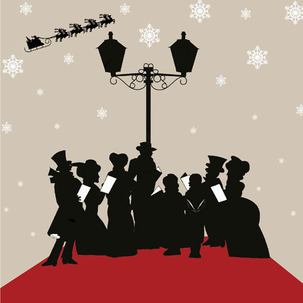 Pack of 8 cards - carol singers