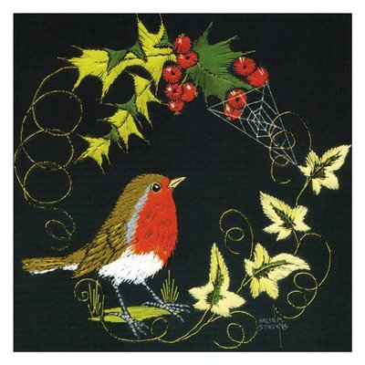 Pack of 8 cards - Robin, holly and ivy