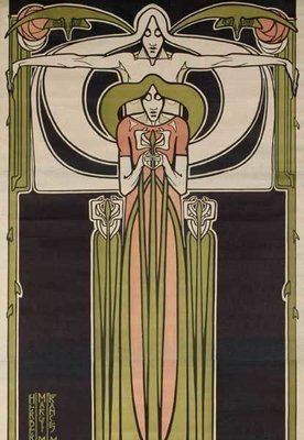 Poster print for Glasgow Institute of Fine Arts c.1895
