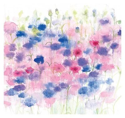 Penny Silverthorne - cornflowers - mini card