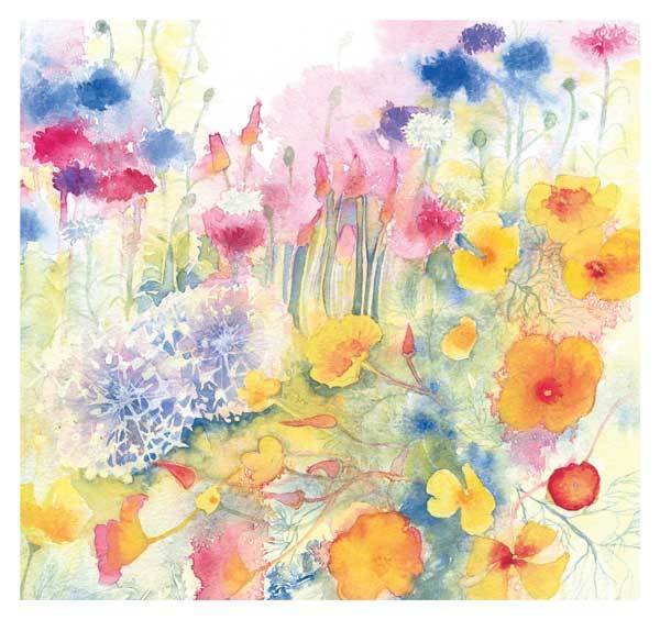 Penny Silverthorne - Nasturtiums - mini card