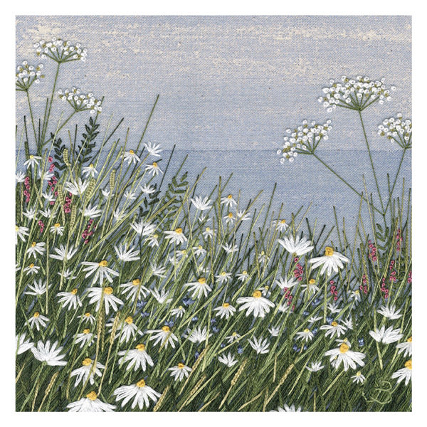 Jo Butcher - daisies - mini card