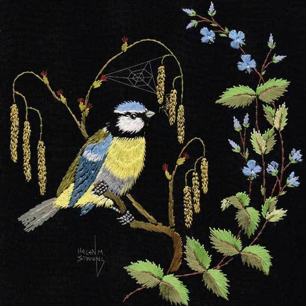Helen M Stevens - Blue Tit Embroidery