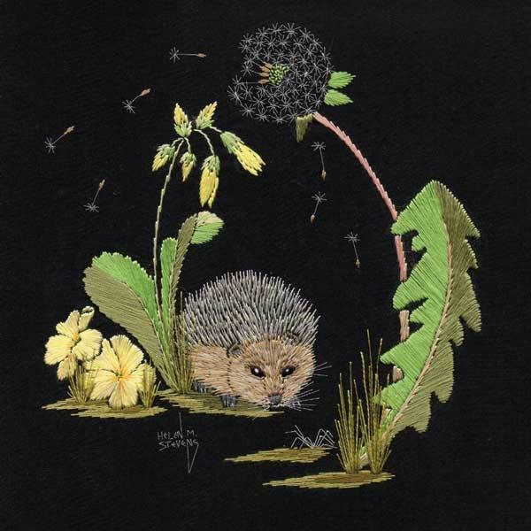 Helen M Stevens - Hedgehog Embroidery