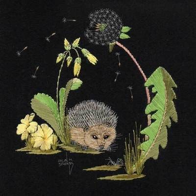 Helen M Stevens - Hedgehog Embroidery