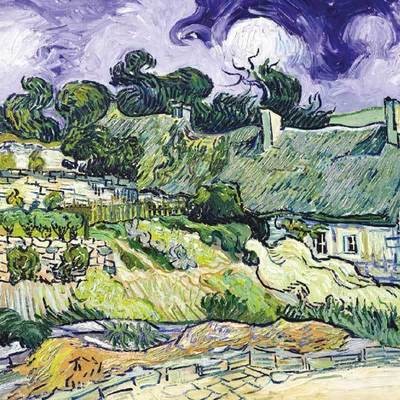 Thatched Cottages by Van Gogh
