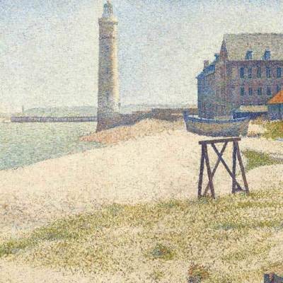 The Lighthouse at Honfleur by Georges Seurat