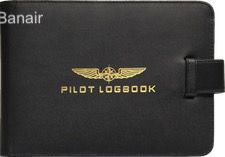 Aircraft Logbook Cover Pilot-Black