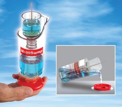 Transparante vliegtuig brandstoftester (multi sump tester) voor AVGAS en MOGAS controle

