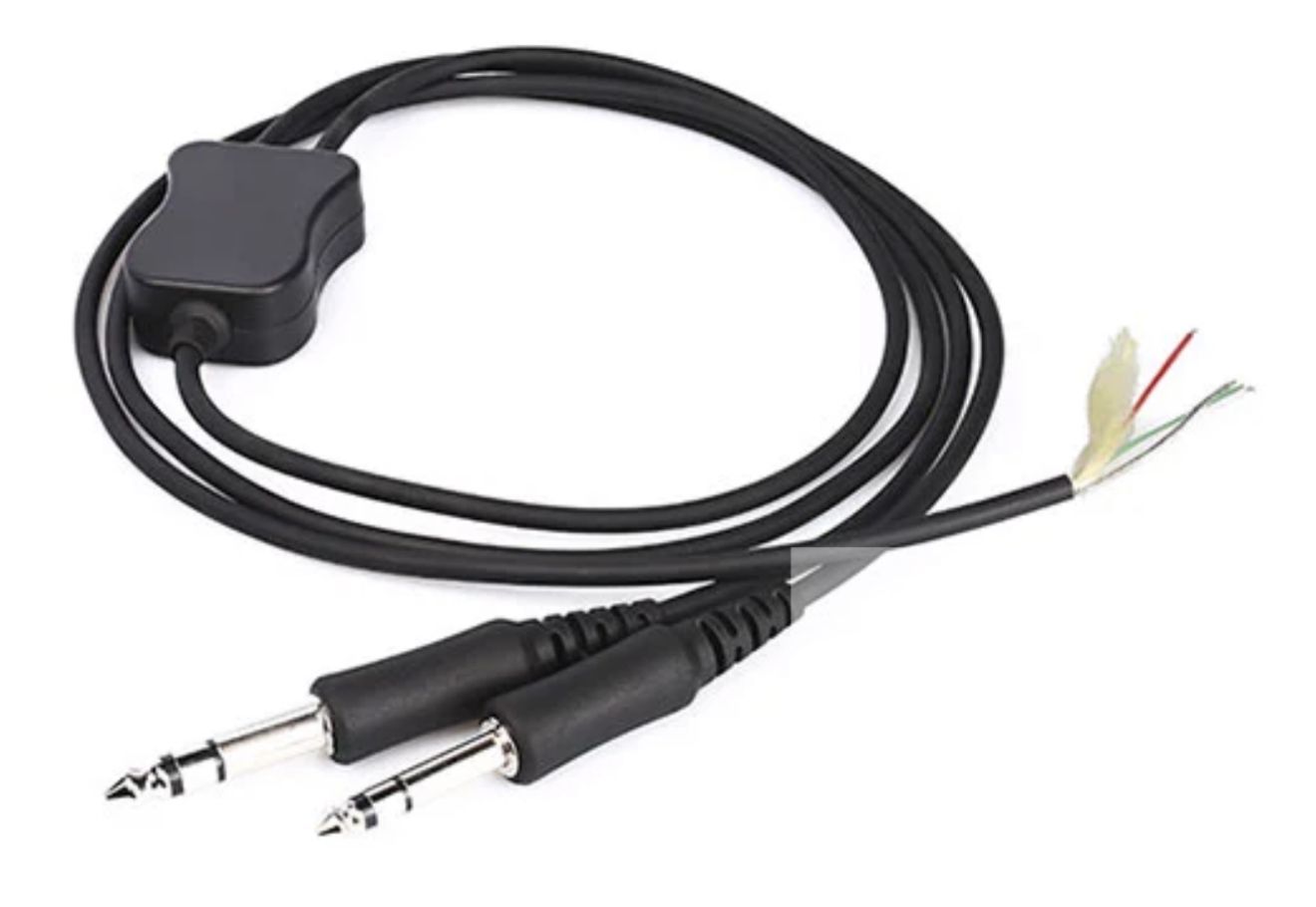 Headset Reparatieset – Snoer met dubbele plug (1/4” &amp; 3/16”)