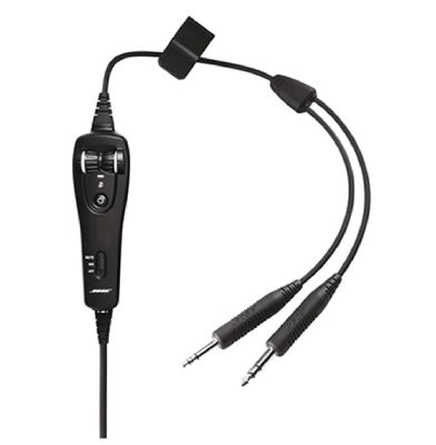 Bose A20 headsetkabel met dual GA plug en rechte kabel – zonder Bluetooth