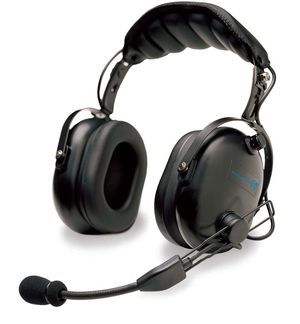 Flightcom 4DLX luchtvaartheadset met microfoon en dubbele volumeregeling