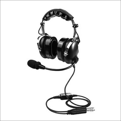 PH-100A aviation headset with noise-cancelling microphone – dual plug, 23 dB NRR
