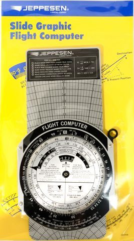 “Jeppesen E6B flight computer – slide graphic version for pilots”

