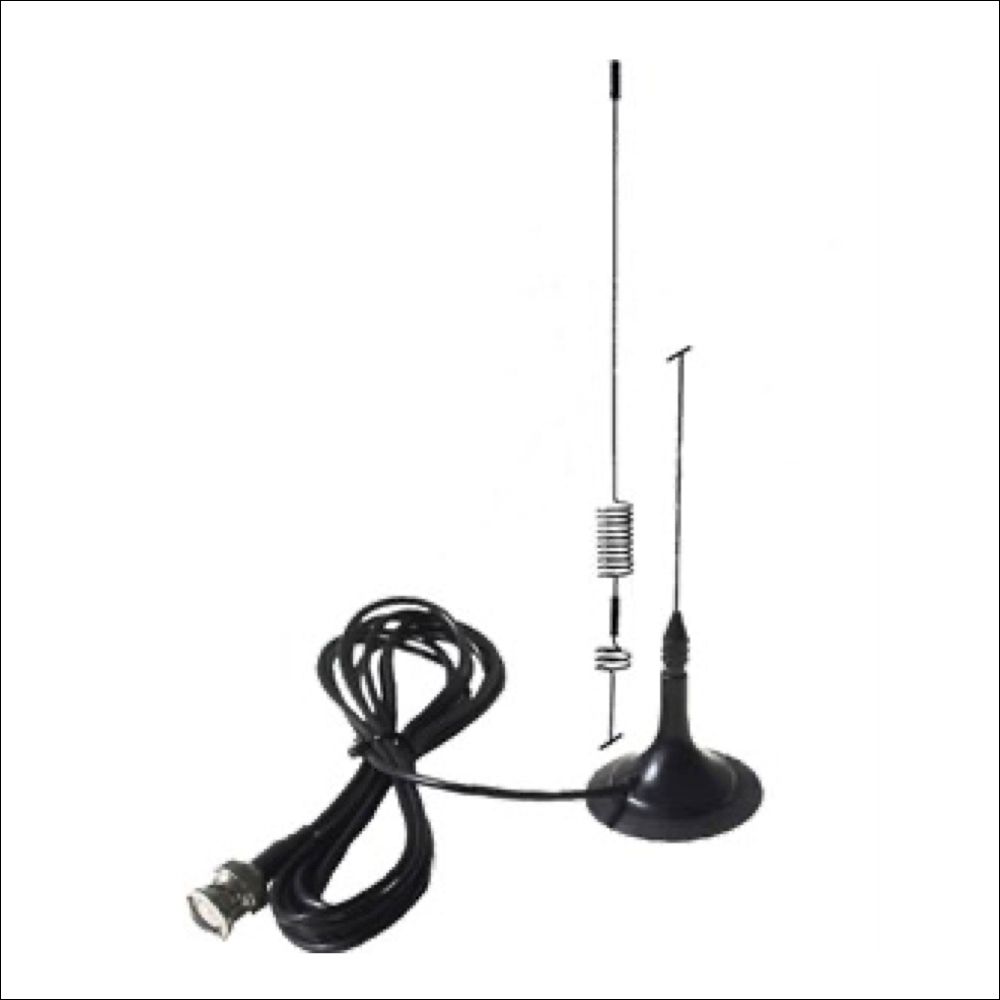 Albrecht AE Miniscan MAG magnetic base antenna – compact wideband 0.5–2000 MHz with BNC