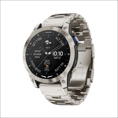 Garmin D2 Mach 1 Aviator Smartwatch Met titanium band – 47 mm AMOLED touchscreen
