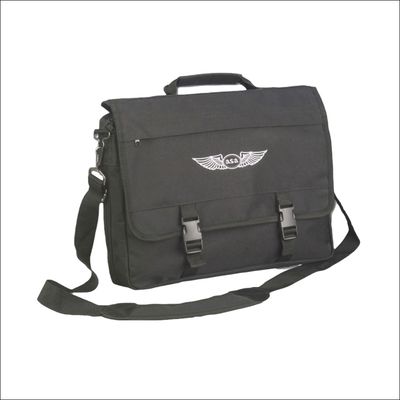 This Flight Briefcase features an expandable, zippered main compartment with room for all ground and flight school necessitie