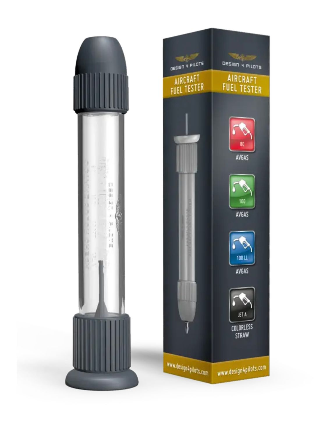 Aircraft Fuel Tester with screwdriver bits – universal fuel tester