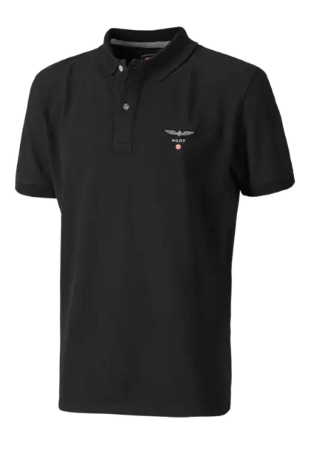 PILOT Polo Shirt – 100% cotton, black (M to XXL)