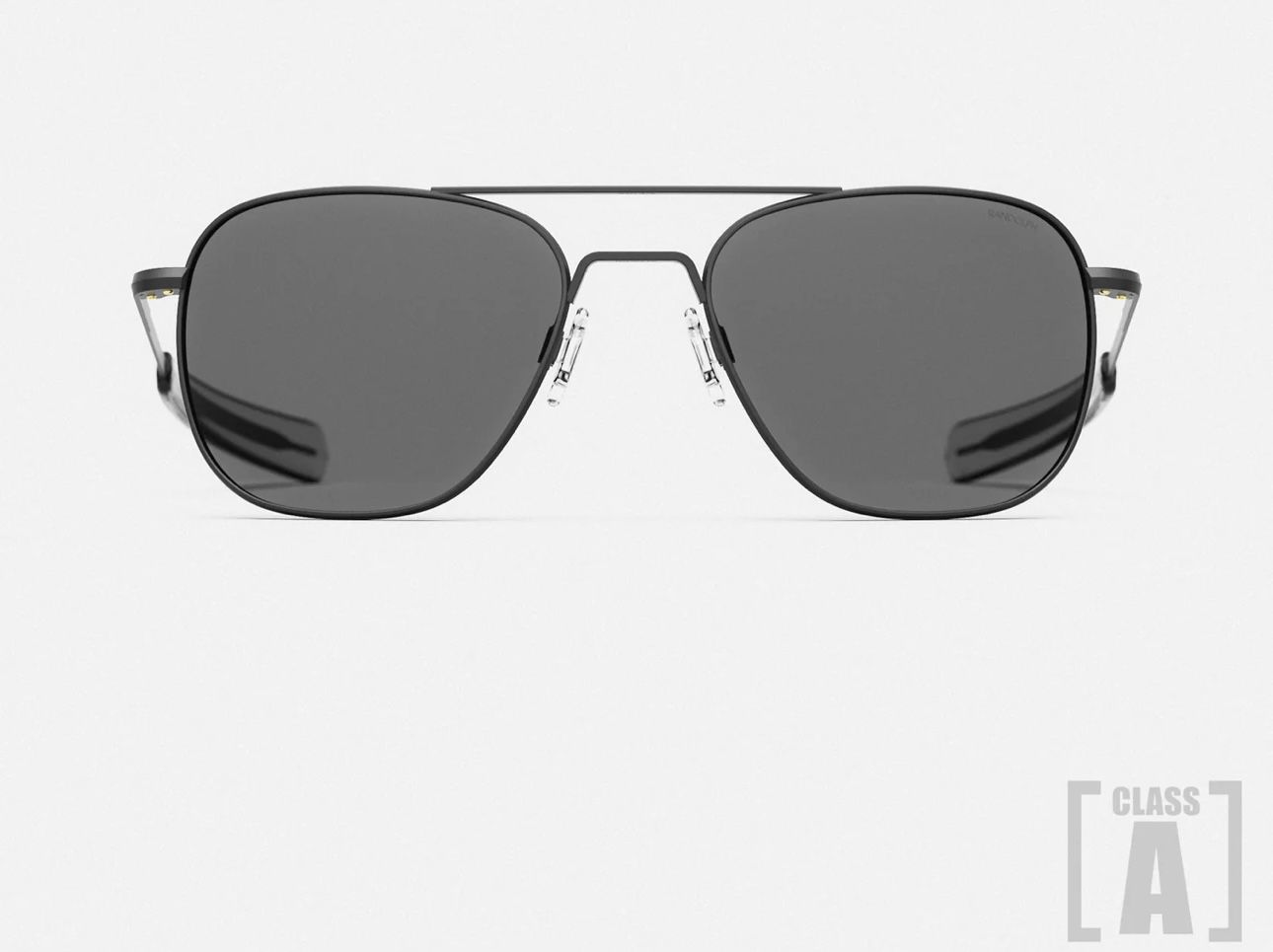 Class A Aviator sunglasses AF404 55mm – Midnight Force with American Gray glass lenses – non-polarized – pilot style