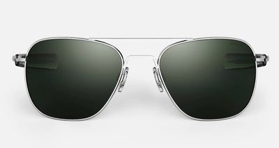 Randolph Aviator Sunglasses – Bright Chrome / AGX Glass Randolph Aviator sunglasses Bright Chrome with AGX glass lenses